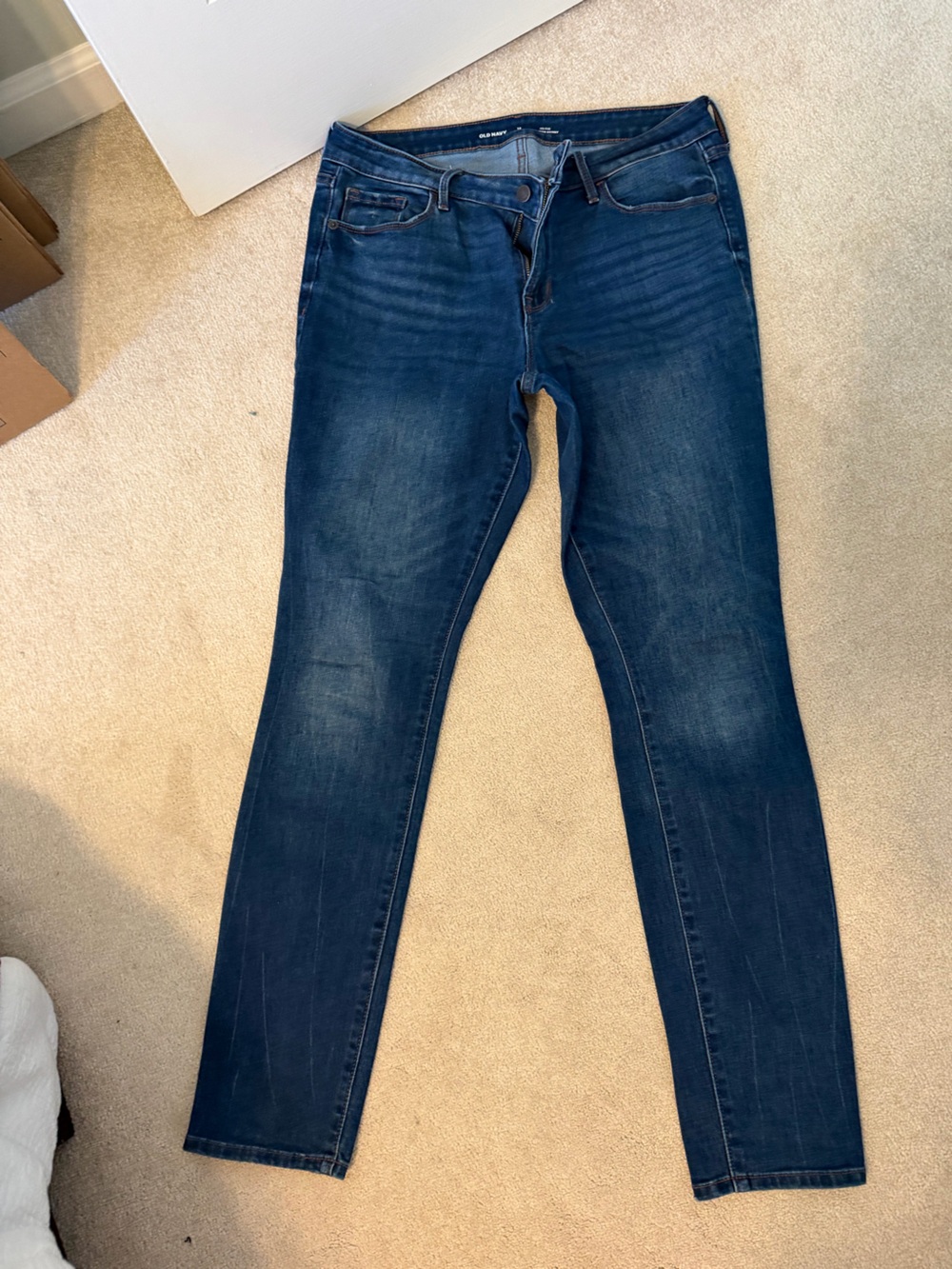 Old Navy Womens Skinny Jeans - Dark Blue Wash